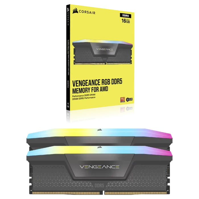 Corsair Vengeance RGB 32GB (2X16) DDR5 DRAM 6000MHz Amd Expo & Intel XMP Memory (10Y Warranty) - Image 2