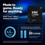 Intel Core Ultra 7 Processor 265K 36M Cache Up To 5.5 GHz(20 Threads , 20 Cores ) Desktop Processor Without Box - Image 2