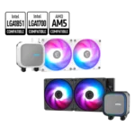 MSI MAG CORELIQUID ARGB A13 240mm CPU Liquid Cooler Black (3Y WARRANTY) - Image 2