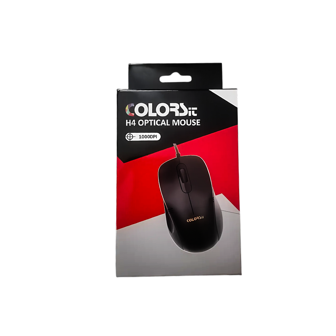 1 COLORSIT H4 WIRED MOUSE (6M WARRANTY) - Image 1
