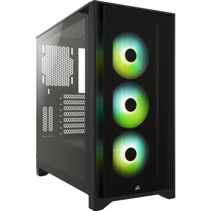 Corsair ICUE 4000X RGB Tempered Glass Mid-Tower ATX Case - Black (2Y Warranty)