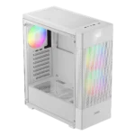Gamdias Aura GC5 Elite With Digital Display ARGB Mid-Tower Case White.