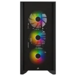 Corsair ICUE 4000X RGB Tempered Glass Mid-Tower ATX Case - Black (2Y Warranty) - Image 2