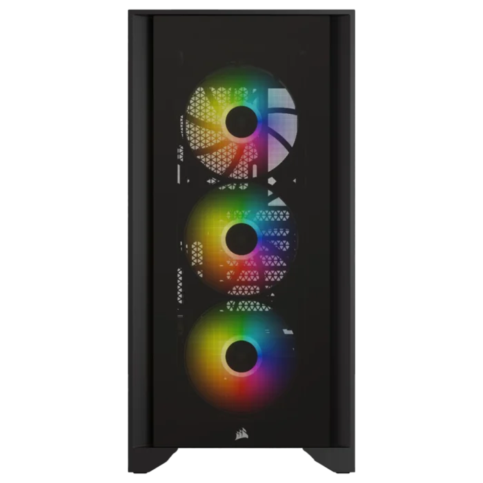 Corsair ICUE 4000X RGB Tempered Glass Mid-Tower ATX Case - Black (2Y Warranty) - Image 2