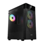 Gamdias Aura GC5 Elite With Digital Display ARGB Mid-Tower Case Black