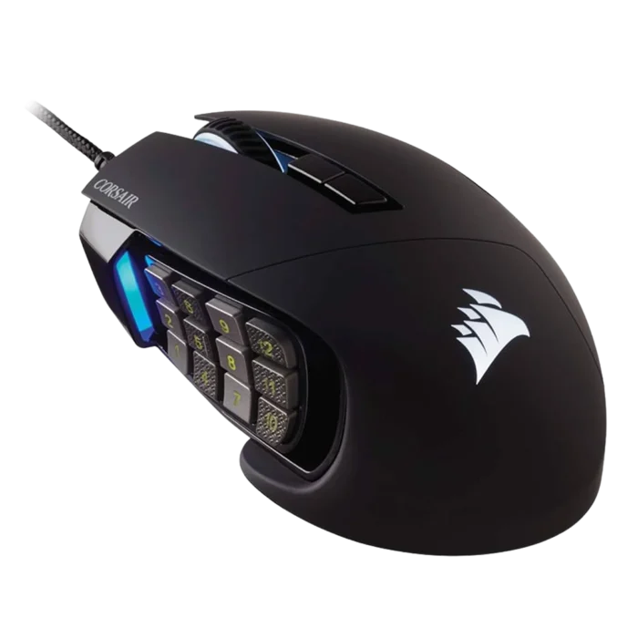 Corsair SCIMITAR RGB Elite Optical MOBA/MMO Gaming Mouse – Black (2Y WARRANTY) - Image 2