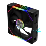 Gamdias AEOLUS P2-1203U 120mm ARGB Fan Pack (1Y WARRANTY) - Image 2
