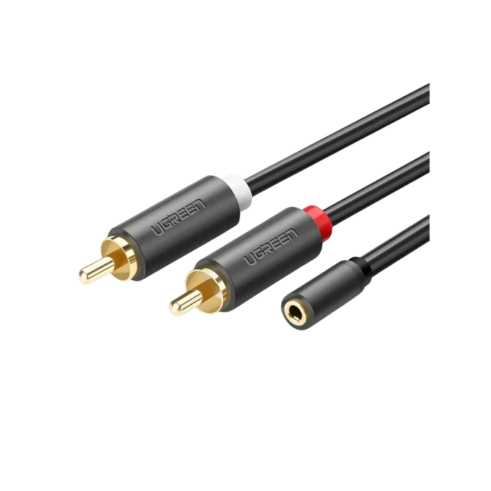 UGREEN 3 Meter 3.5mm Female to 2 RCA Male Audio Cable – AV102 - 10512 - Image 2