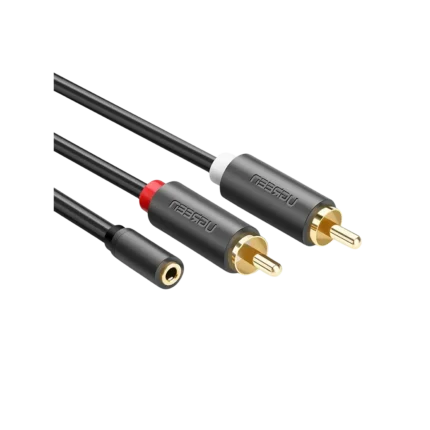 UGREEN 3 Meter 3.5mm Female to 2 RCA Male Audio Cable – AV102 - 10512