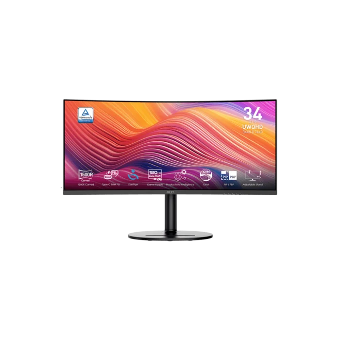 MSI Modern MD342CQP 34' Inch UWQHD (3440 X 1440) 120Hz Business & Productivity Monitor (3Y Warranty) - Image 2