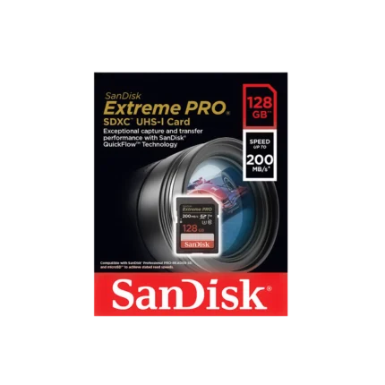 SANDISK 128 GB EXTREME PRO UHS-1 SDXC 200 MB/S MEMORY CARD (3Y WARRANTY)