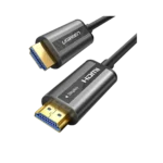 UGREEN 40 Meter 4K Optical Fiber HDMI Cable Male to Male Zinc Alloy Shell Black – HD132 - 50218 - Image 2