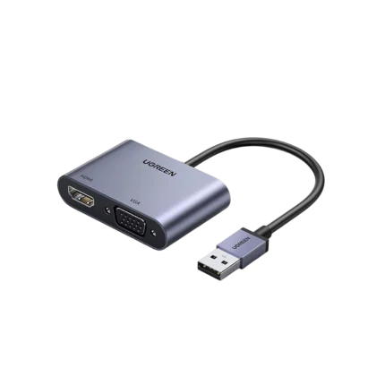 UGREEN USB 3.0 to HDMI+VGA Converter – CM449 - 20518 (1Y WARRANTY)