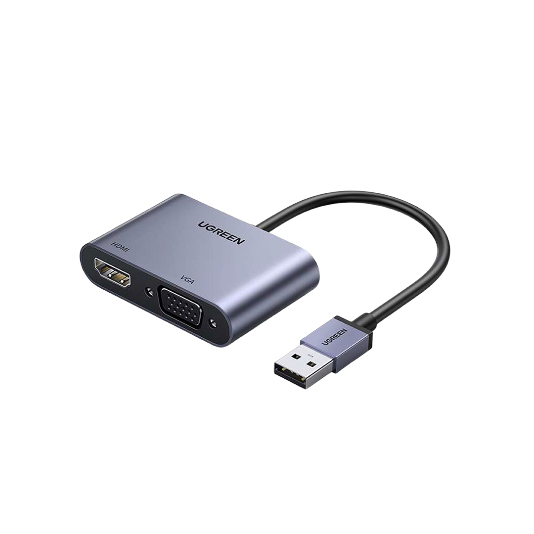 6 UGREEN USB 3.0 to HDMI+VGA Converter – CM449 - 20518 (1Y WARRANTY) - Image 1