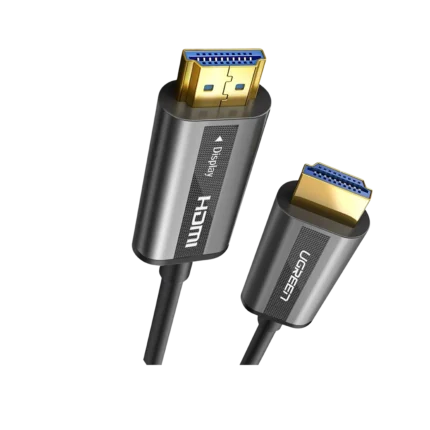 UGREEN 40 Meter 4K Optical Fiber HDMI Cable Male to Male Zinc Alloy Shell Black – HD132 - 50218