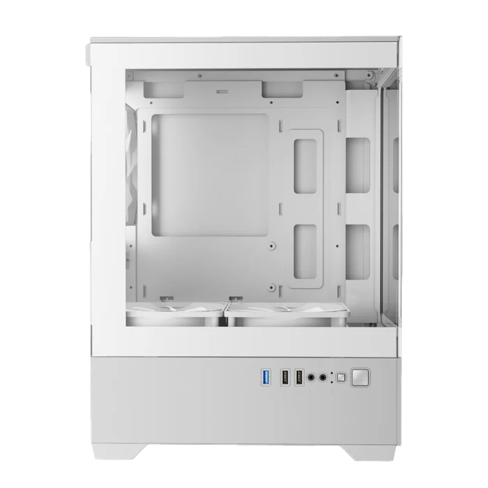 Gamdias Aura GC9M ARGB Micro-Tower White Case - Image 2