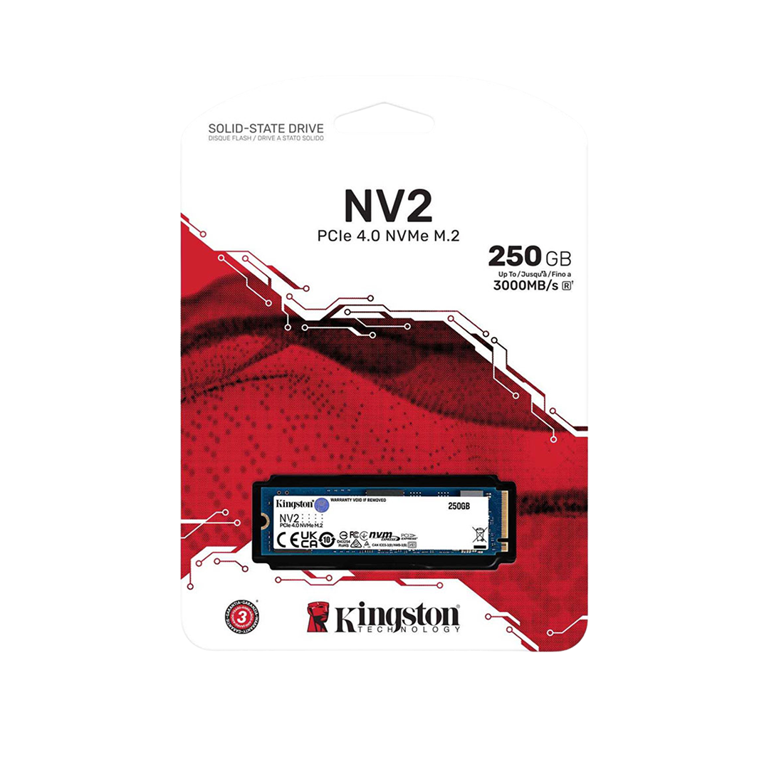 8 KINGSTON NV2 250GB PCIE 4.0 NVME M.2 SSD (3Y WARRANTY) - Image 1