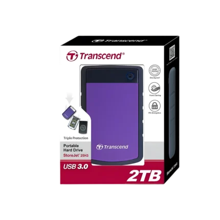 Transcend StoreJet 25H3 2TB USB 3.1 Gen1 Portable Hard Disk (2Y WARRANTY)