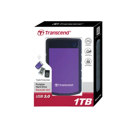 Transcend Store Jet 25H3 1TB USB 3.1 Gen1 Portable Hard Disk (2Y WARRANTY)