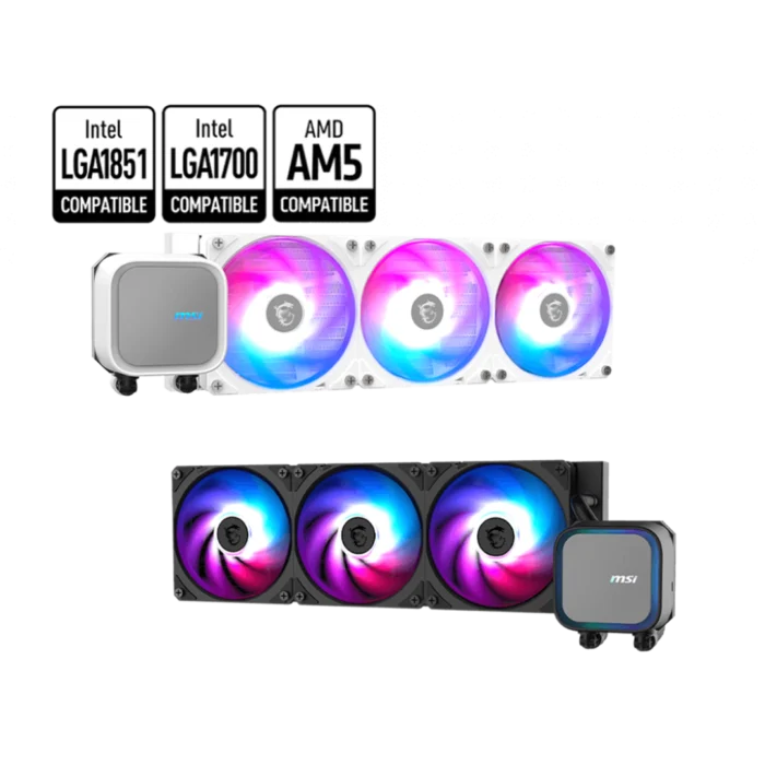 MSI MAG CORELIQUID ARGB A13 360mm CPU Liquid Cooler Black (3Y WARRANTY) - Image 2