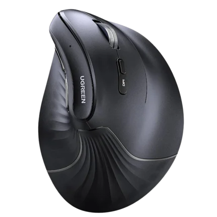 UGREEN 25444 Vertical Mouse Wireless (Bluetooth 5.0+2.4G) 4000 DPI Max Ergonomic Mouse with 5 Buttons (1Y WARRANTY)