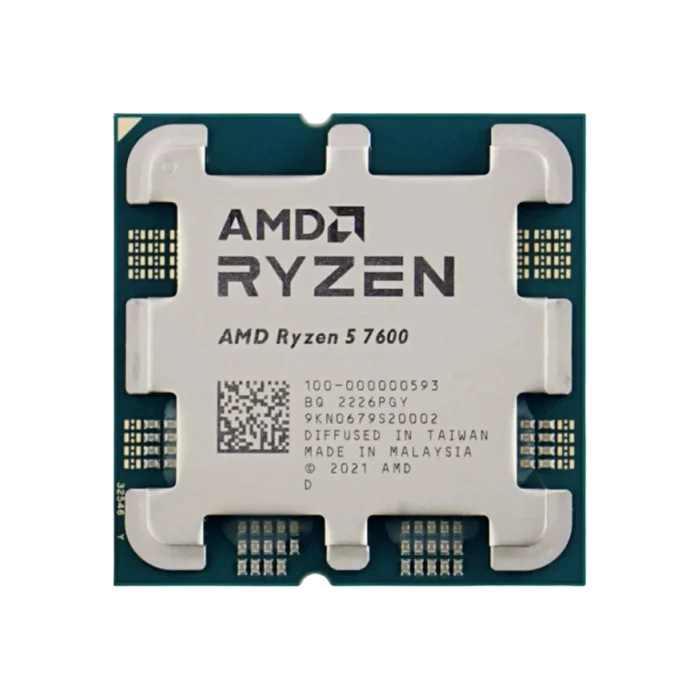 AMD Ryzen 5 7600 (6 Cores, 12 Threads) Up To 5.1 GHz Desktop Processor (3Y WARRANTY)-Without Box/Fan - Image 2