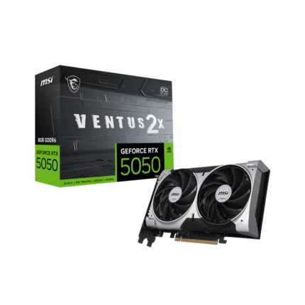 MSI GEFORCE RTX 5050 VENTUS 2X OC 8GB GDDR7X Graphics Card (3Y WARRANTY)