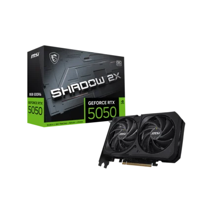 MSI GEFORCE RTX 5050 Shadow 2X OC 8GB GDDR7X Graphics Card (3Y WARRANTY)