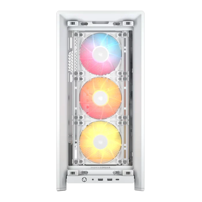 Corsair ICUE FRAME 4000D RS ARGB Airflow Mid-Tower ATX White Case (2Y WARRANTY) - Image 2