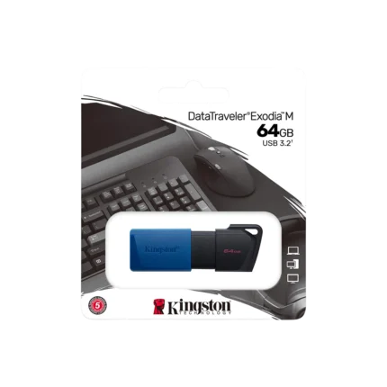 KINGSTON DATA TRAVELER EXODIA 64GB USB 3.2 PEN DRIVE (3Y WARRANTY)