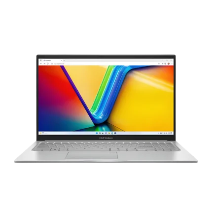 ASUS VIVOBOOK F1504V LAPTOP/INTEL CORE 5 14TH GEN 120U /DDR4 16GB RAM/512GB SSD/15.6 FHD DISPLAY/WIN 11 HOME/COOL SILVER (1YEAR HARDWARE+2YEARS SERVICE)