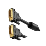 UGREEN DVI(24+1) MALE TO MALE CABLE GOLD PLATED 1.5M (BLACK) (6M WARRANTY) - Image 2