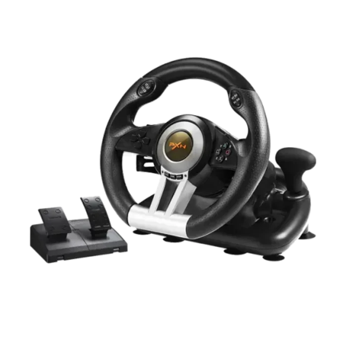 PXN V3 Pro Black Racing Steering Wheel | Meta Computers Sri Lanka