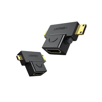 UGREEN 20144 MICRO HDMI + MINI HDMI MALE TO HDMI FEMAL ADAPTER (1Y WARRANTY)1