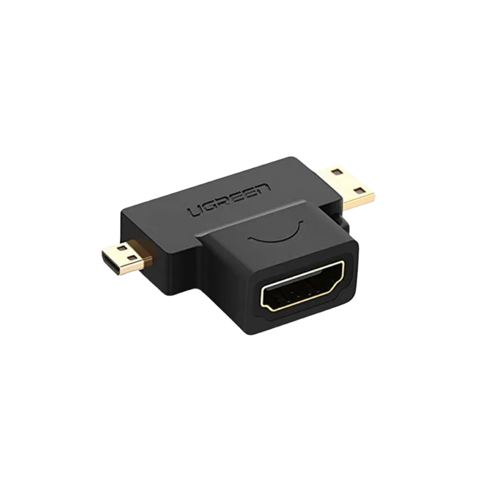 UGREEN 20144 MICRO HDMI + MINI HDMI MALE TO HDMI FEMAL ADAPTER (1Y WARRANTY)1 - Image 2