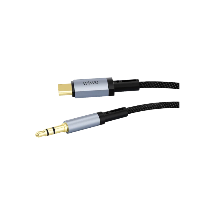 WIWU AUX STEREO CABLE 3.5MM TO USB-C (3M WARRANTY) - Image 2