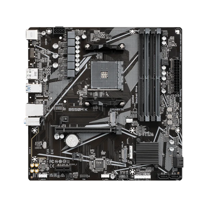 GIGABYTE B550M K ULTRA DURABLE MOTHERBOARD (3Y WARRANTY) - Image 2