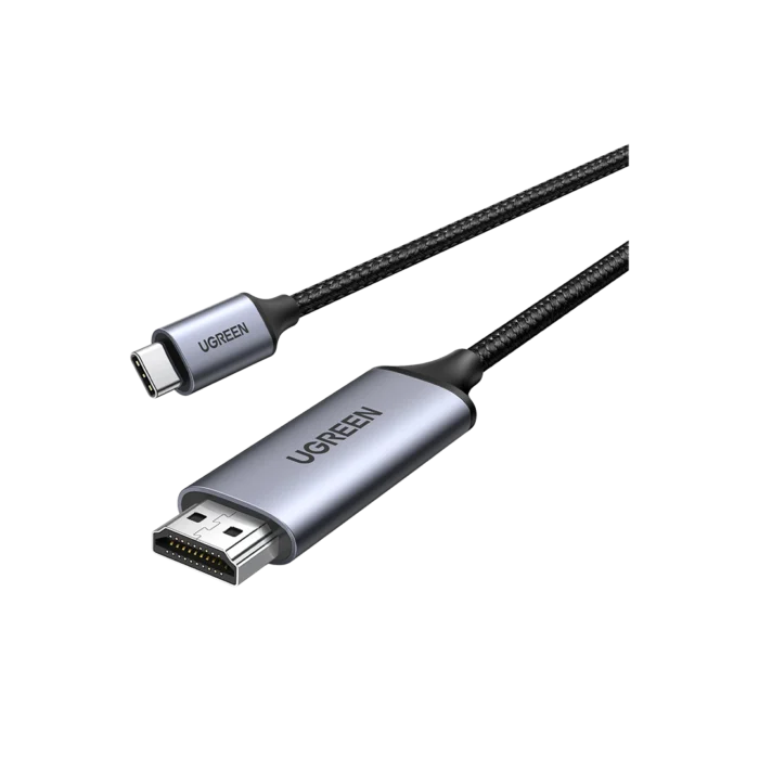 UGREEN MM142/50570 USB-C TO HDMI MALE TO MALE CABLE 1.5M (ALUMINUM SHELL 1.5M GRAY BALCK)  (6M WARRANTY) - Image 2