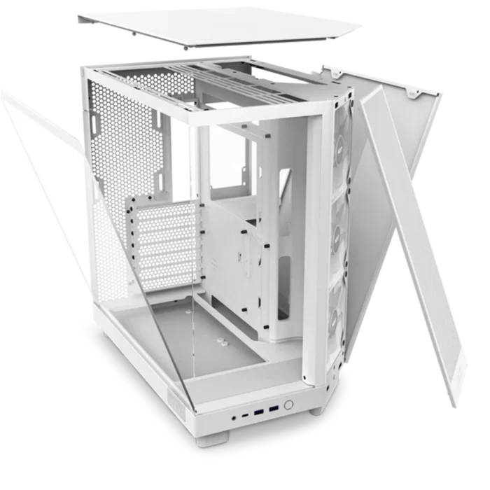 NZXT H6 FLOW RGB WHITE CASE - Image 2