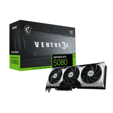 MSI Geforce RTX 5080 Ventus OC 3X 16GB GDDR7X Graphic Card (3Y WARRANTY)