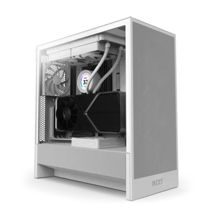 NZXT H5 FLOW WHITE ATX MID TOWER CASE