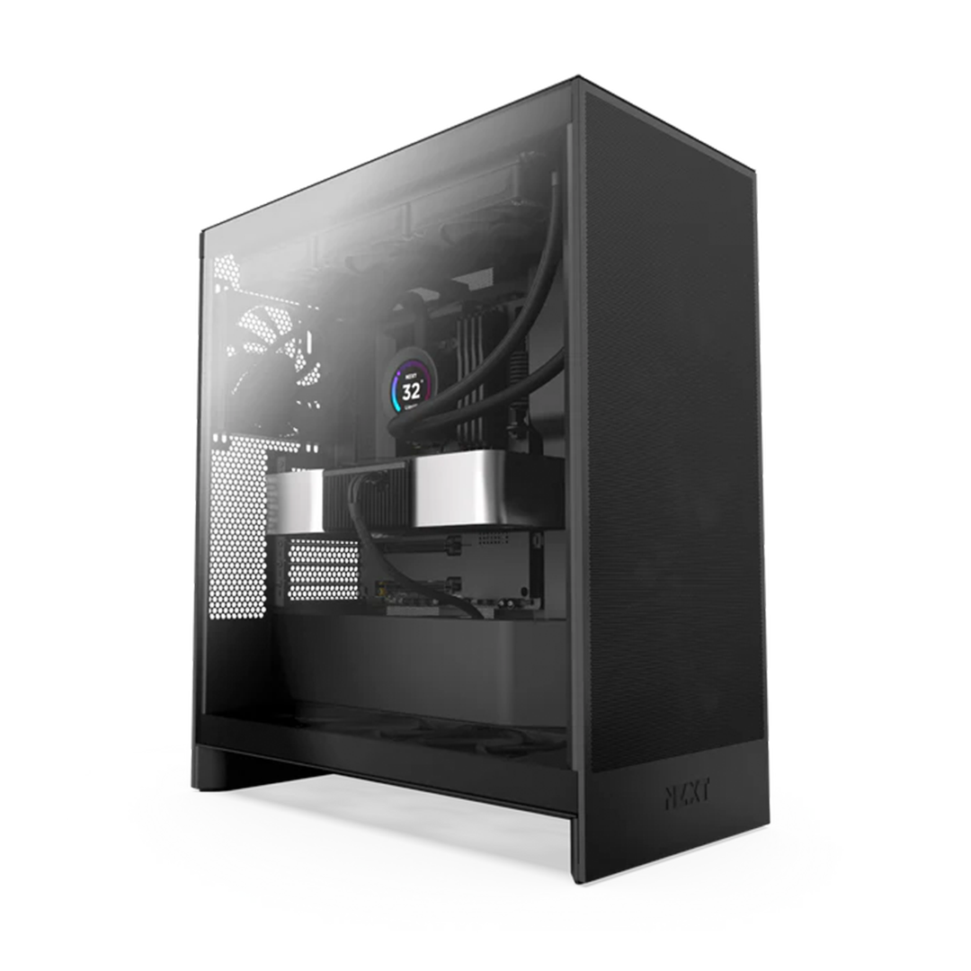 7 NZXT H7 FLOW BLACK ATX MID TOWER CASE - Image 1