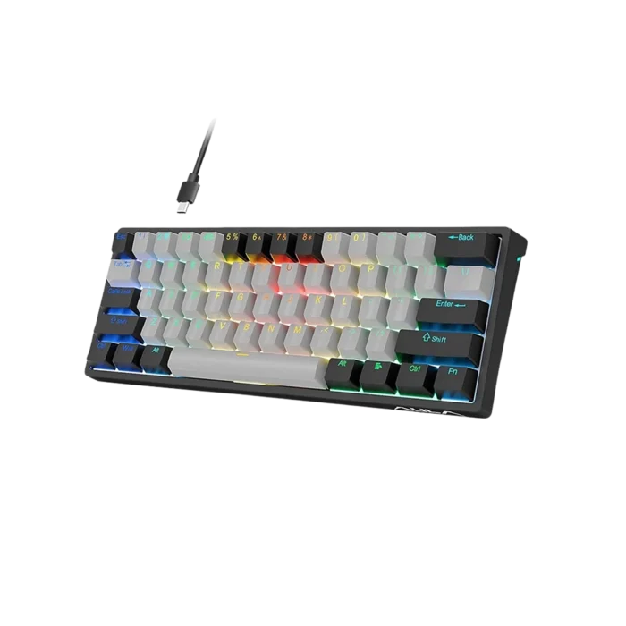 AULA WIND F3261 MECHANICAL BLACK & GRAY KEYBOARD BROWN SWITCH (3M WARRANTY) - Image 2