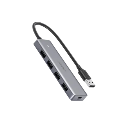 UGREEN CM219 / 50985 4 PORT USB3.0 HUB WITH USB-C POWER SUPPLY (6M WARRANTY)