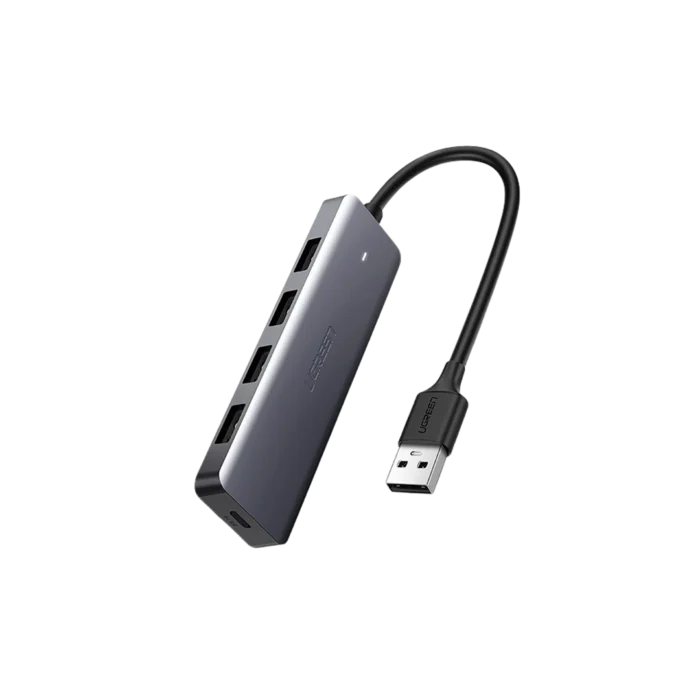 UGREEN CM219 / 50985 4 PORT USB3.0 HUB WITH USB-C POWER SUPPLY (6M WARRANTY) - Image 2