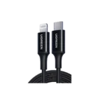 UGREEN 60752-USB-C TO LIGHTNING M/M CABLE RUBBER SHELL 2M (6M WARRANTY)