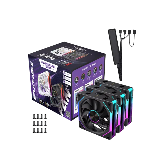 LOVINGCOOL (4919) PK-120 WIRELESS 3 FAN BOX - Image 2