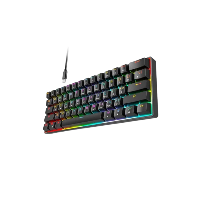 MIKUSO XK-61 SPECTRA MECHANICAL KEYBOARD(RED SWICH) (6M WARRANTY) - Image 2