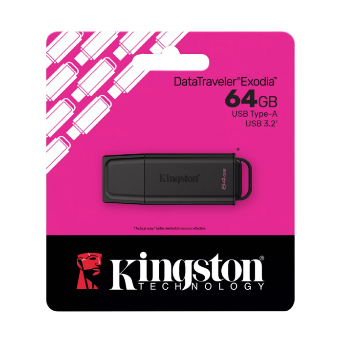 KINGSTON DATA TRAVELER EXODIA 64 GB USB TYPE-A USB3.2 PEN DRIVE (3Y WARRANTY) - Image 2
