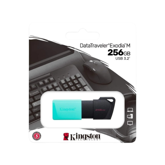 KINGSTON DATA TRAVELER EXODIA M 256GB USB 3.2 PEN DRIVE (3Y WARRANTY) - Image 2